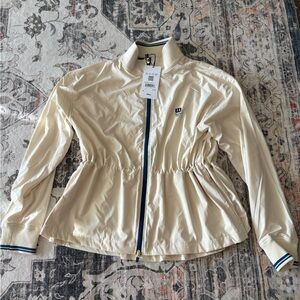 Wilson Sunshine Pleated Seedpearl Jacket size L NWT
